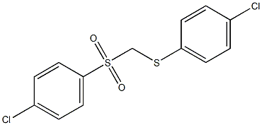 (4-chlorophenyl){[(4-chlorophenyl)sulfanyl]methyl}dioxo-lambda~6~-sulfane Struktur