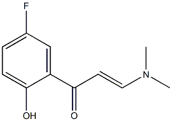 3-(dimethylamino)-1-(5-fluoro-2-hydroxyphenyl)prop-2-en-1-one Struktur