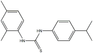 N-(2,4-dimethylphenyl)-N'-(4-isopropylphenyl)thiourea Struktur