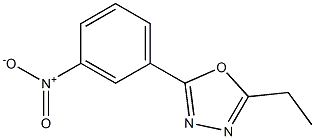 2-ethyl-5-(3-nitrophenyl)-1,3,4-oxadiazole Struktur