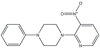 1-(3-nitro-2-pyridinyl)-4-phenylpiperazine Struktur