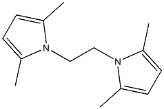 1-[2-(2,5-dimethyl-1H-pyrrol-1-yl)ethyl]-2,5-dimethyl-1H-pyrrole Struktur