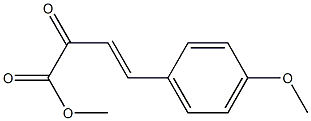 methyl 4-(4-methoxyphenyl)-2-oxo-3-butenoate Struktur