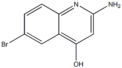 2-amino-6-bromo-4-quinolinol Struktur