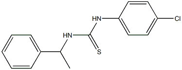 N-(4-chlorophenyl)-N'-(1-phenylethyl)thiourea Struktur