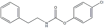 4-chlorophenyl N-phenethylcarbamate Struktur