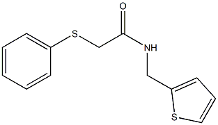 N1-(2-thienylmethyl)-2-(phenylthio)acetamide Struktur