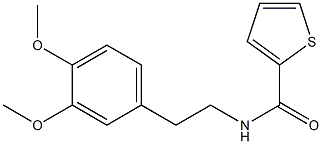 N-(3,4-dimethoxyphenethyl)-2-thiophenecarboxamide Struktur