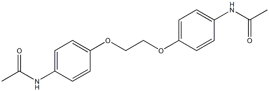 N1-(4-{2-[4-(acetylamino)phenoxy]ethoxy}phenyl)acetamide Struktur