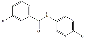 3-bromo-N-(6-chloro-3-pyridinyl)benzenecarboxamide Struktur