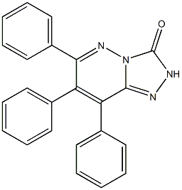 6,7,8-triphenyl-2,3-dihydro[1,2,4]triazolo[4,3-b]pyridazin-3-one Struktur