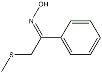 2-(methylthio)-1-phenylethan-1-one oxime Struktur