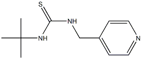 N-(tert-butyl)-N'-(4-pyridinylmethyl)thiourea Struktur