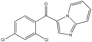 (2,4-dichlorophenyl)(imidazo[1,2-a]pyridin-3-yl)methanone Struktur