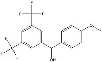 [3,5-di(trifluoromethyl)phenyl](4-methoxyphenyl)methanol Struktur