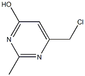 6-(chloromethyl)-2-methyl-4-pyrimidinol Struktur