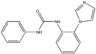 N-[2-(1H-imidazol-1-yl)phenyl]-N'-phenylurea Struktur