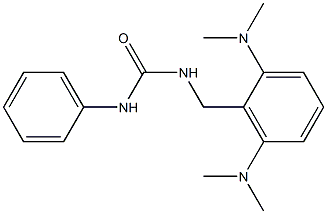 N-[2,6-di(dimethylamino)benzyl]-N'-phenylurea Struktur