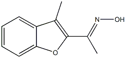 (1E)-1-(3-methyl-1-benzofuran-2-yl)ethanone oxime Struktur