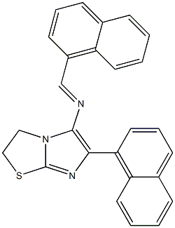 N5-(1-naphthylmethylidene)-6-(1-naphthyl)-2,3-dihydroimidazo[2,1-b][1,3]thiazol-5-amine Struktur