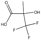 3,3,3-trifluoro-2-hydroxy-2-methylpropanoic acid Struktur