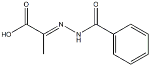 2-(2-benzoylhydrazono)propanoic acid Struktur