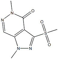 1,5-dimethyl-3-(methylsulfonyl)-4,5-dihydro-1H-pyrazolo[3,4-d]pyridazin-4-one Struktur