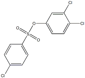 3,4-dichlorophenyl 4-chlorobenzene-1-sulfonate Struktur