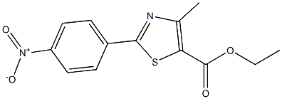 ethyl 4-methyl-2-(4-nitrophenyl)-1,3-thiazole-5-carboxylate Struktur