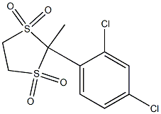 2-(2,4-dichlorophenyl)-2-methyl-1lambda~6~,3lambda~6~-dithiolane-1,1,3,3-tetraone Struktur