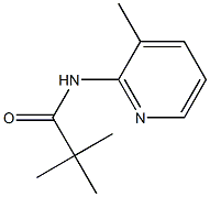 2,2-dimethyl-N-(3-methyl-2-pyridinyl)propanamide Struktur