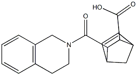 3-[3,4-dihydro-2(1H)-isoquinolinylcarbonyl]bicyclo[2.2.1]hept-5-ene-2-carboxylic acid Struktur