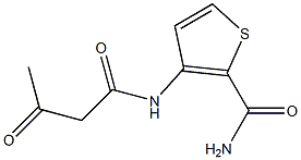 3-(acetoacetylamino)thiophene-2-carboxamide Struktur