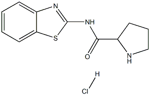 N-1,3-benzothiazol-2-ylpyrrolidine-2-carboxamide hydrochloride Struktur