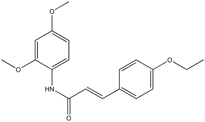 (E)-N-(2,4-dimethoxyphenyl)-3-(4-ethoxyphenyl)-2-propenamide Struktur