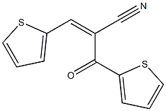 3-(2-thienyl)-2-(2-thienylcarbonyl)acrylonitrile Struktur