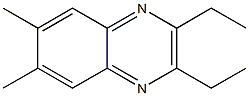 2,3-diethyl-6,7-dimethylquinoxaline Struktur