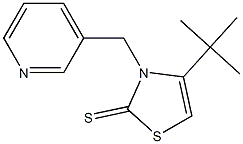 4-(tert-butyl)-3-(3-pyridylmethyl)-2,3-dihydro-1,3-thiazole-2-thione Struktur