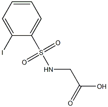 2-{[(2-iodophenyl)sulfonyl]amino}acetic acid Struktur