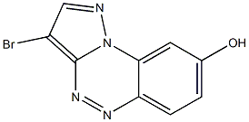 3-bromobenzo[e]pyrazolo[5,1-c][1,2,4]triazin-8-ol Struktur