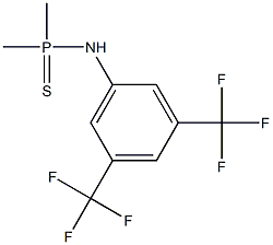 [3,5-di(trifluoromethyl)anilino](dimethyl)thioxophosphorane Struktur