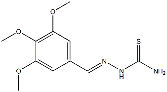 2-(3,4,5-trimethoxybenzylidene)hydrazine-1-carbothioamide Struktur