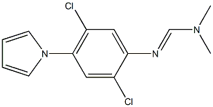 N'-[2,5-dichloro-4-(1H-pyrrol-1-yl)phenyl]-N,N-dimethyliminoformamide Struktur