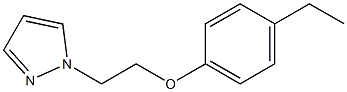 4-ethylphenyl 2-(1H-pyrazol-1-yl)ethyl ether Struktur