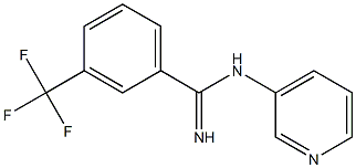 N-(3-pyridinyl)-3-(trifluoromethyl)benzenecarboximidamide Struktur