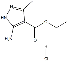 ethyl 5-amino-3-methyl-1H-pyrazole-4-carboxylate hydrochloride Struktur