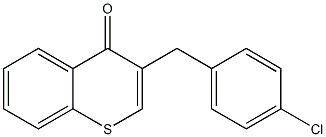 3-(4-chlorobenzyl)-4H-1-benzothiin-4-one Struktur