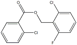 2-chloro-6-fluorobenzyl 2-chlorobenzoate Struktur