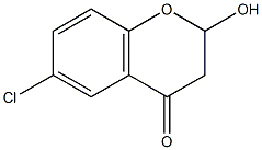 6-chloro-2-hydroxychroman-4-one Struktur