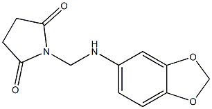 1-[(1,3-benzodioxol-5-ylamino)methyl]pyrrolidine-2,5-dione Struktur